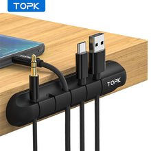 Load image into Gallery viewer, TOPK Silicone Cable Organizer
